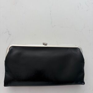 HOBO Lauren Clutch Wallet Black/Silver